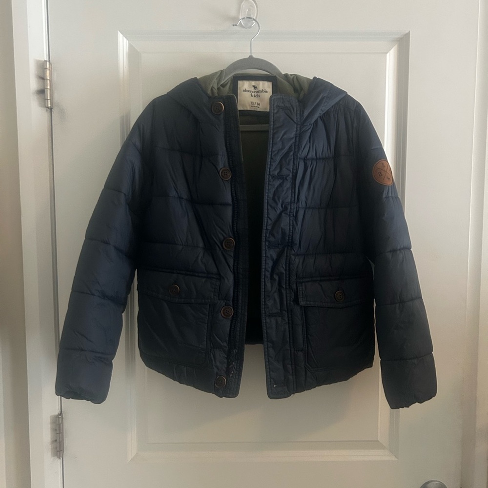Abercrombie Kids Dark Blue Puffer Jacket
